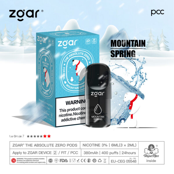 zgar冰熊矿泉水mountain spring